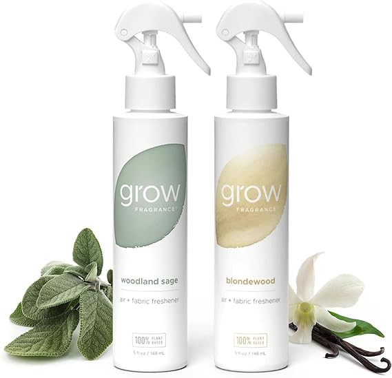 Grow Fragrance Scented Fabric and Room Air Freshener Spray - Certified Non-Toxic, 100% Plant-Base... | Amazon (US)