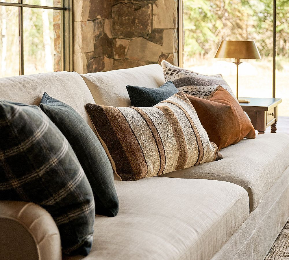 Coralie Striped Lumbar Pillow Cover
