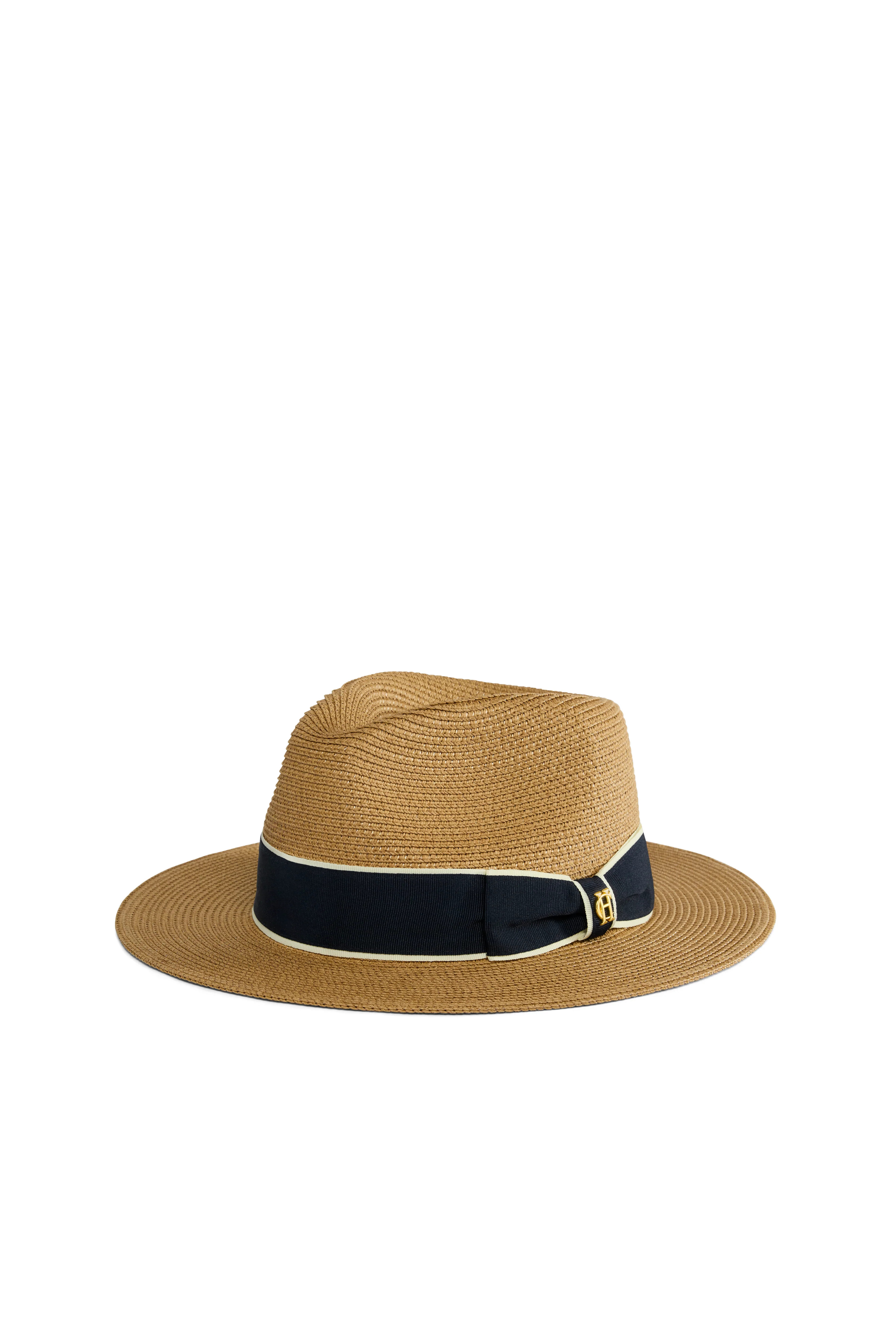 Francesca Hat (Camel Navy Bow) | Holland Cooper