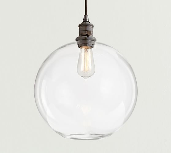 Glass Globe 12.5" Pendant with Cord | Pottery Barn (US)