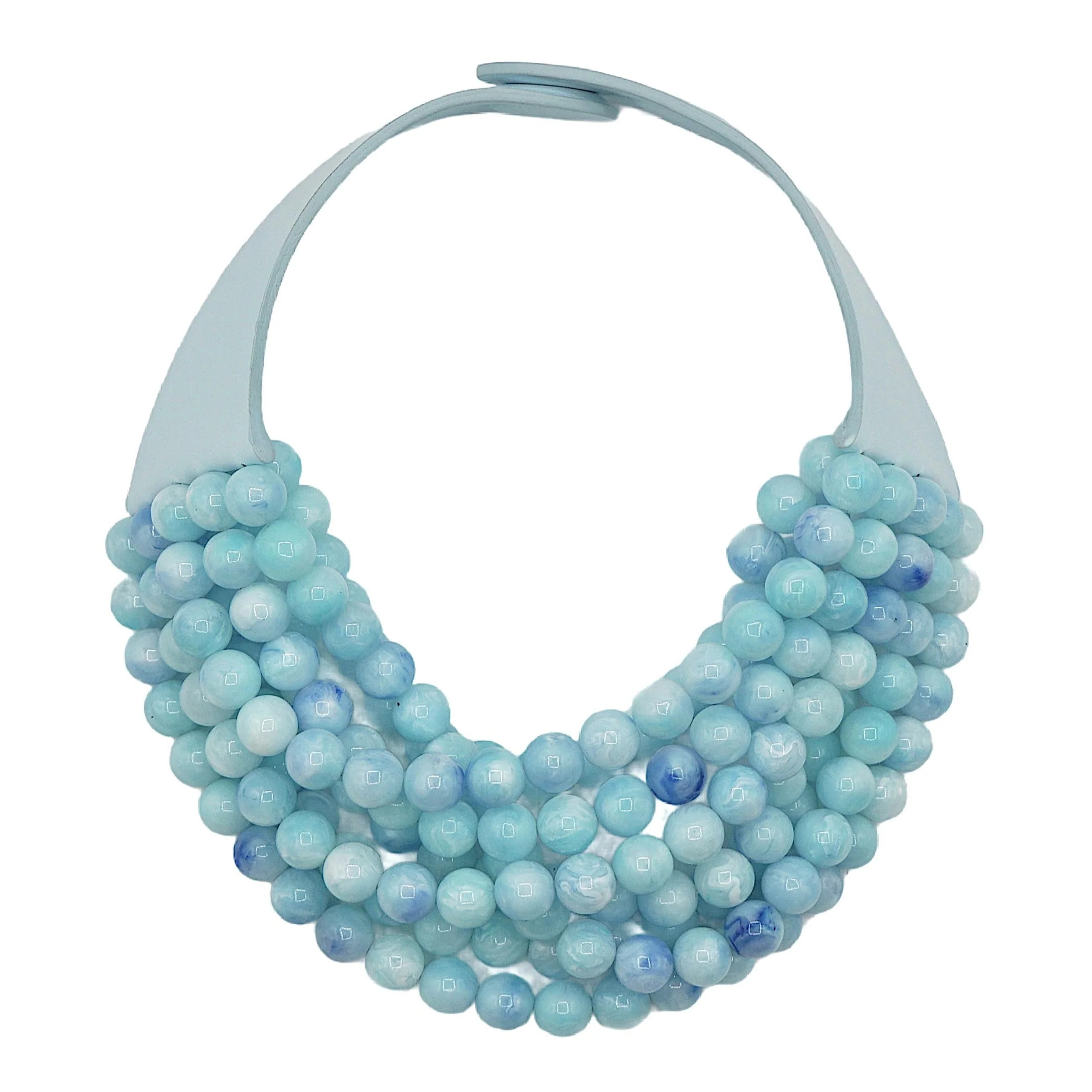 Round Bella Summer Blue Necklace | Fairchild Baldwin
