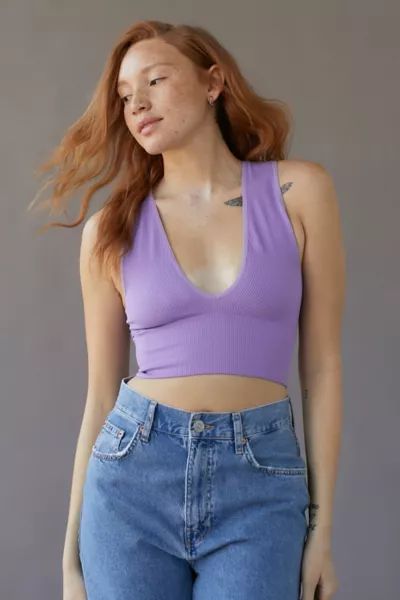 Out From Under Hailey Seamless Plunge Bra Top | Urban Outfitters (US and RoW)