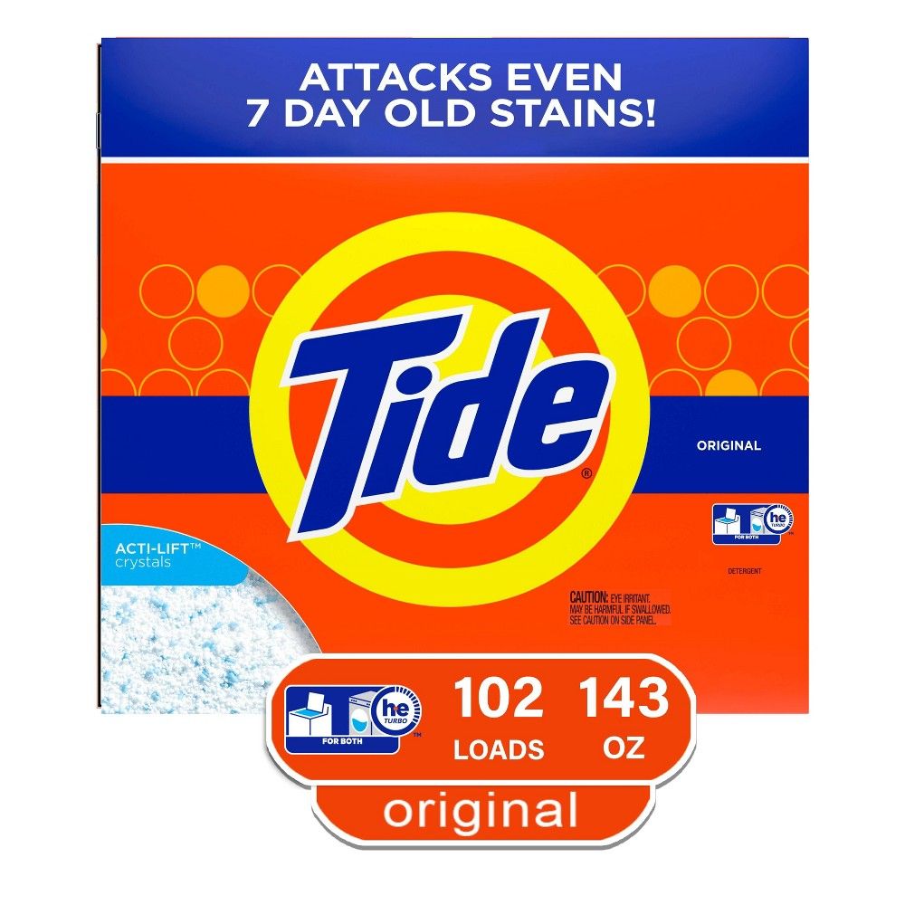 Tide Turbo Original High Efficiency Powder Laundry Detergent - 143oz | Target