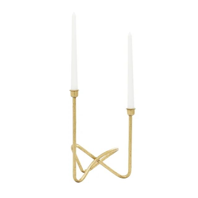 CosmoLiving by Cosmopolitan 2 Holder Gold Metal Candelabra | Walmart (US)