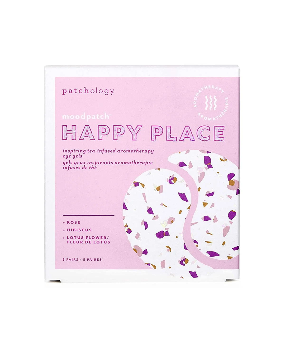 Patchology Moodpatch Happy Place Puffiness and Wrinkles Reducer Eye Masks Gel, 5 Pack | Walmart (US)