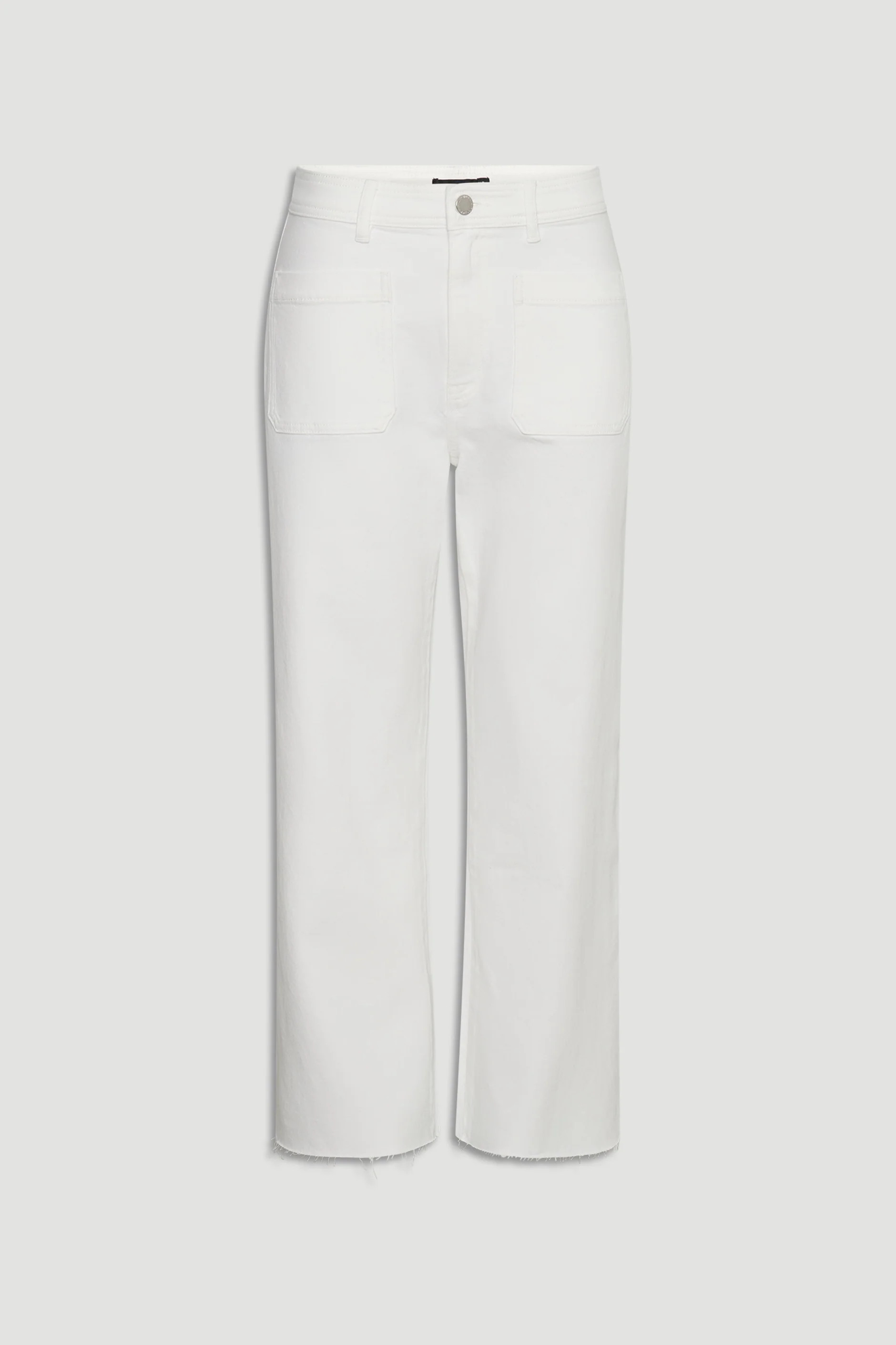 Darcy Cropped Wide Leg Jean - Warm White | DECJUBA