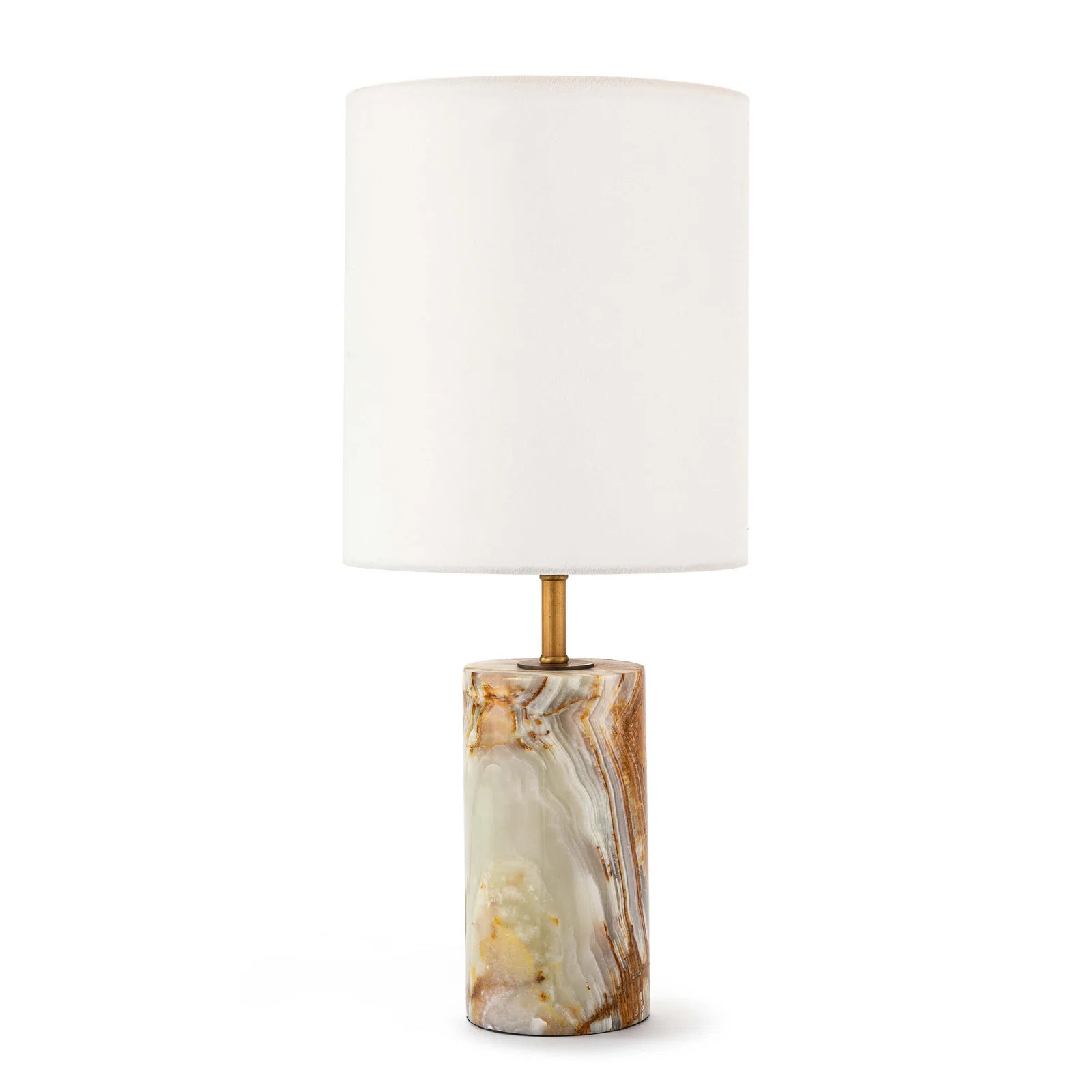 Regina Andrew Jade and Brass Mini Cylinder Lamp & Reviews | Perigold | Perigold