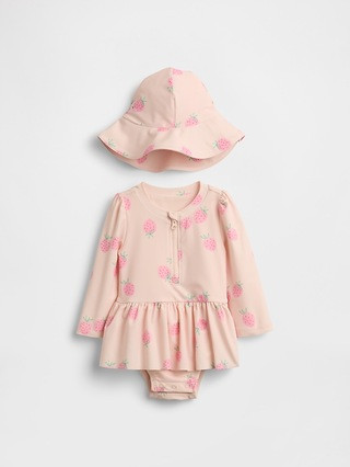 Baby Strawberry Rash Guard Swim Set | Gap (US)