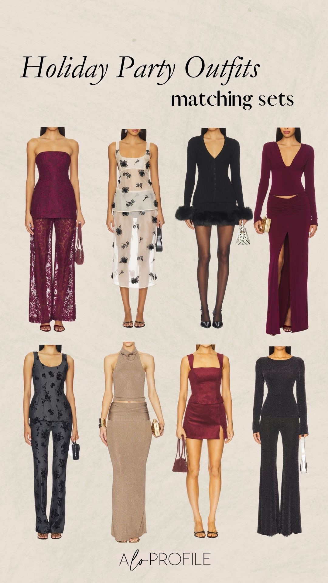 Holiday Party Outfits: Matching Sets✨Christmas party outfit, holiday party outfit, Christmas outfit ideas, outfits for Christmas, Christmas party, holiday outfit inspo, holiday style, matching set, sequin outfit