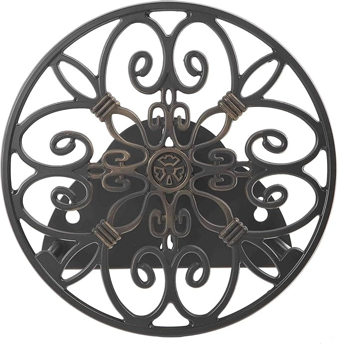 Liberty Garden Products 670 Wall Mounted Decorative Hose Butler, Holds 125-Feet of , Black | Amazon (US)