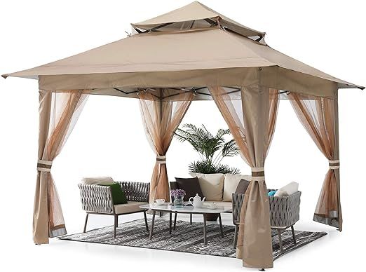 ABCCANOPY 13'x13' Pop Up Gazebo with Mosquito Netting | Amazon (US)