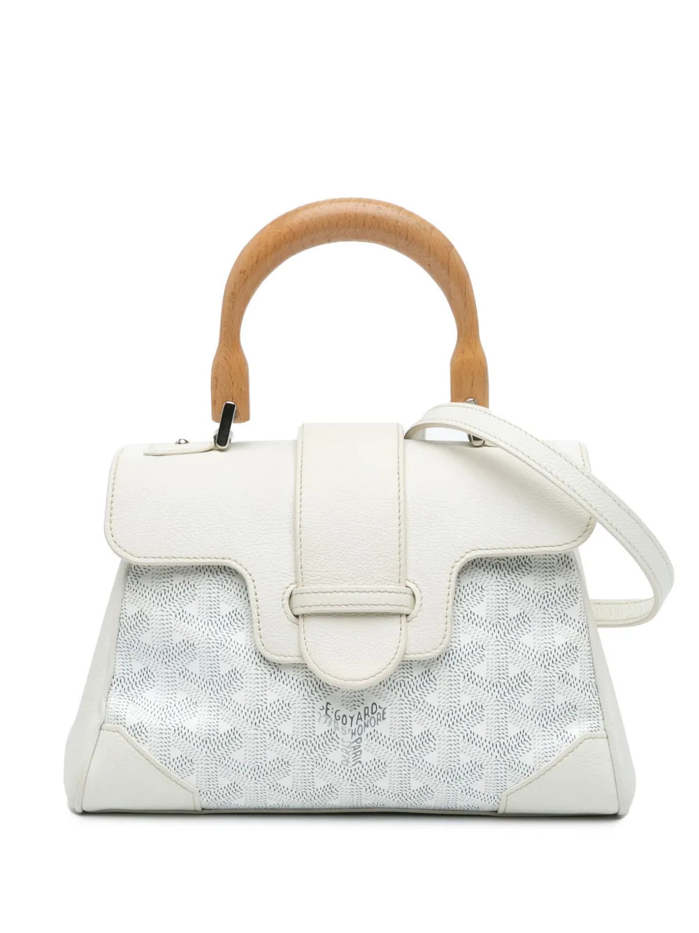 Goyard Pre-Owned 2000-2024 Mini Goyardine Saigon Souple satchel - White | Farfetch Global