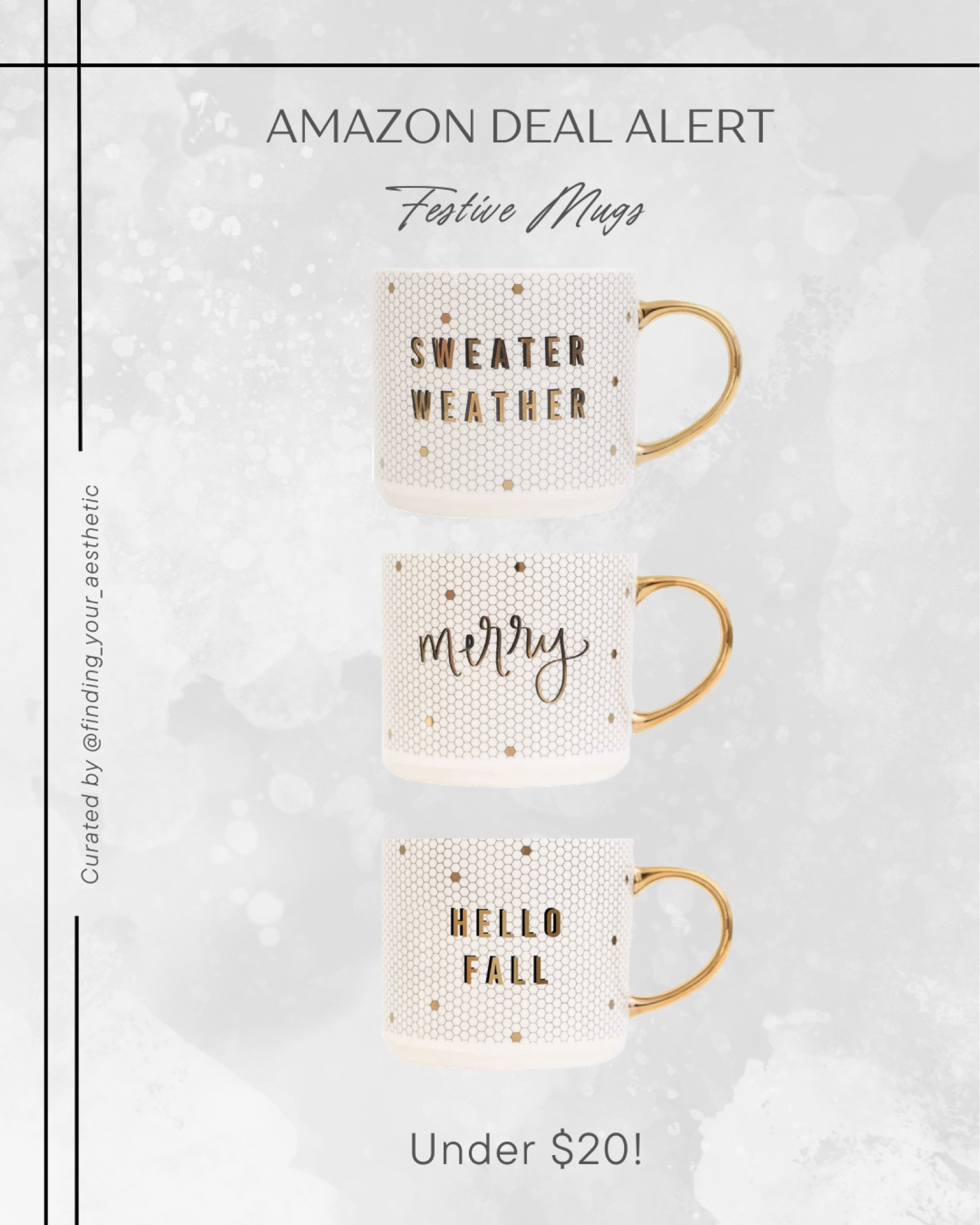 How fun are these festive coffee mugs to update your coffee station for fall and holiday 😍 They are currently on deal for Under $20!

Amazon home, Amazon kitchen, festive decor, fall coffee mugs, holiday coffee mugs, Amazon deals, found it on Amazon

#LTKfindsunder50 #LTKsalealert #LTKhome
