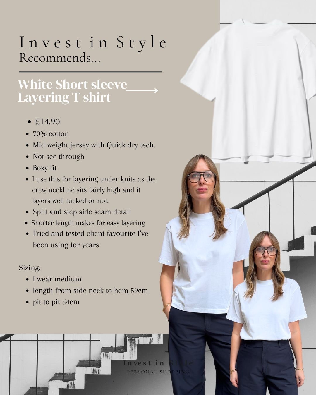 All notes in image 
Great white crew t shirt 
Recommended for a good few seasons now 

I wear a medium - loose fit 

#LTKuk #LTKstyletip #LTKspring