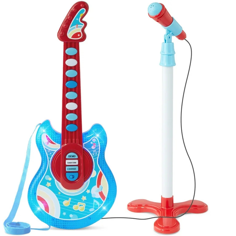 Best Choice Products 19in Kids Flash Guitar, Pretend Play Musical Instrument Toy for Toddlers w/ ... | Walmart (US)