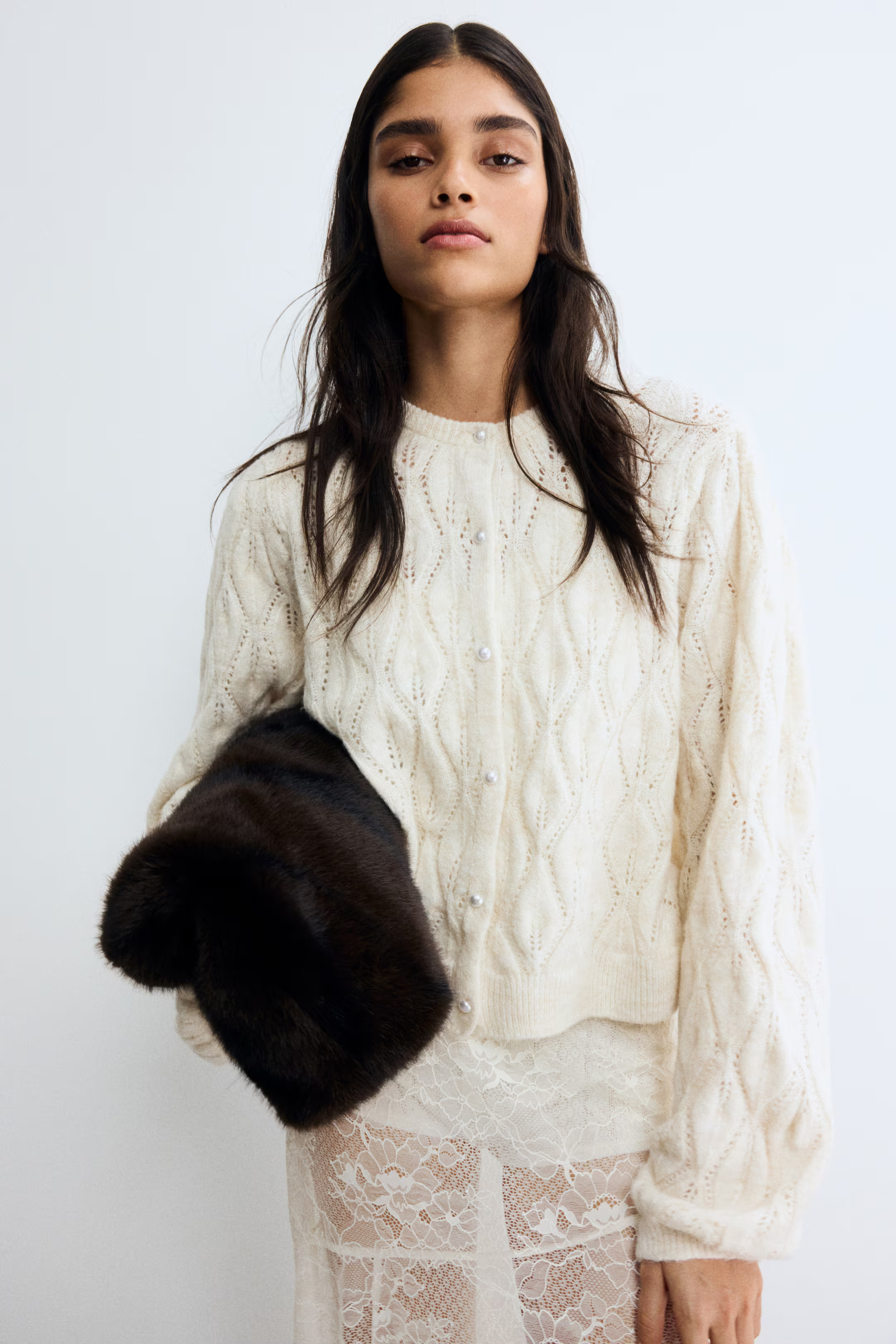 Pointelle-knit cardigan | H&M (UK, MY, IN, SG, PH, TW, HK)