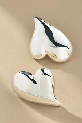 Jenny Bird Mega Art Heart Button Earrings | Anthropologie (US)