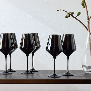 Estelle Colored Glass Stemmed Wine Glass (Set of 6) | West Elm | West Elm (US)