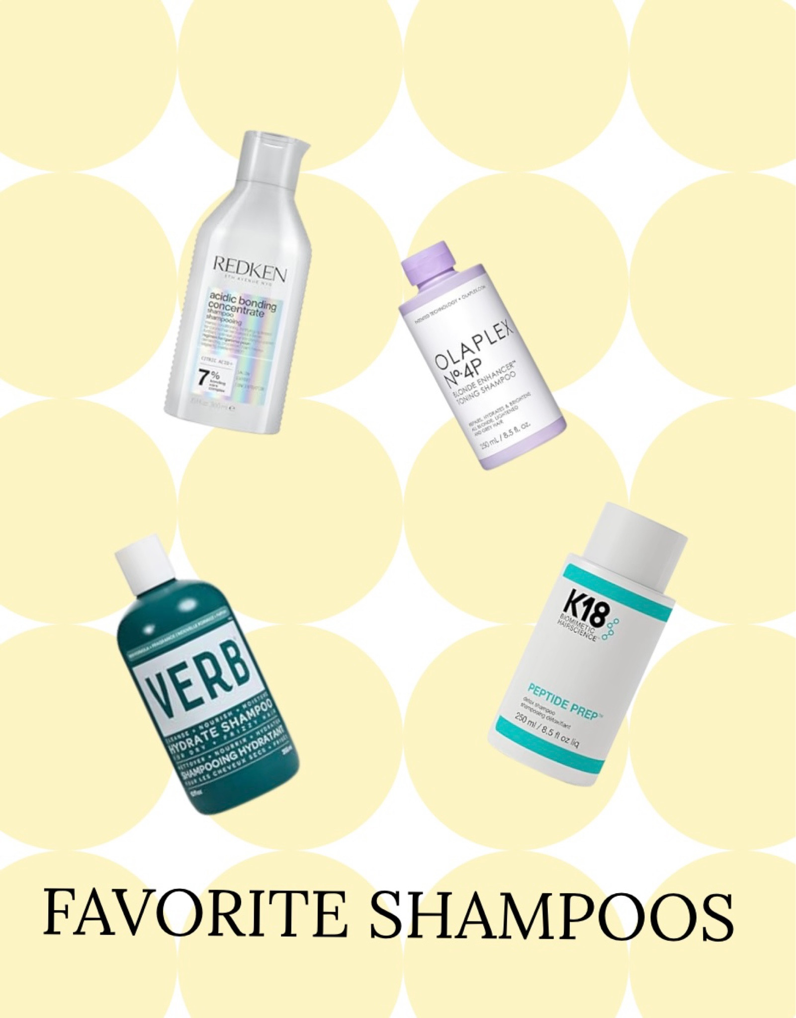 My favorite shampoos!!! 

I love the Redken or Verb for daily use, k18 for a detox every other week, and the olaplex purple when my blonde needs a tone.

#LTKBeauty #LTKFindsUnder50