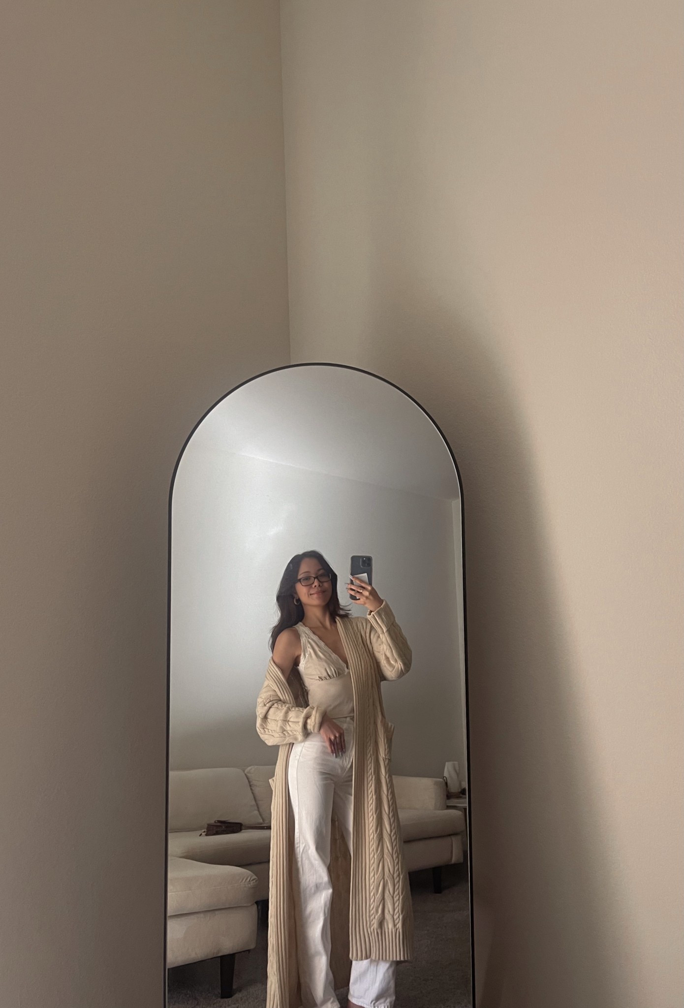 I’ll forever be a cozy-neutral outfit kind of girl 🤎

I love how this long knit cardigan instantly pulls everything together — whether I’m lounging at home, running errands, or grabbing coffee.

Linking similar versions of long cardigans, white denim jeans, and lace tops here! 

#LTKmorningroutine #LTKdayinmylife #LTKootd