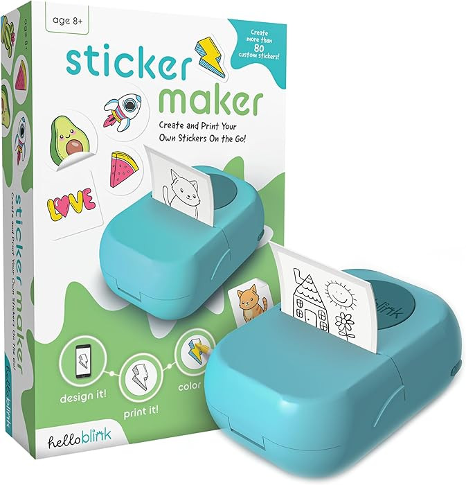 Sticker Maker by Hello Blink - Mini Stickers and Photo Printer - Small Portable Bluetooth Thermal... | Amazon (US)