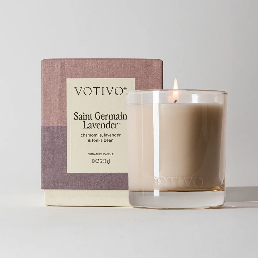 Saint Germain Lavender 10 oz. Signature Candle | Votivo