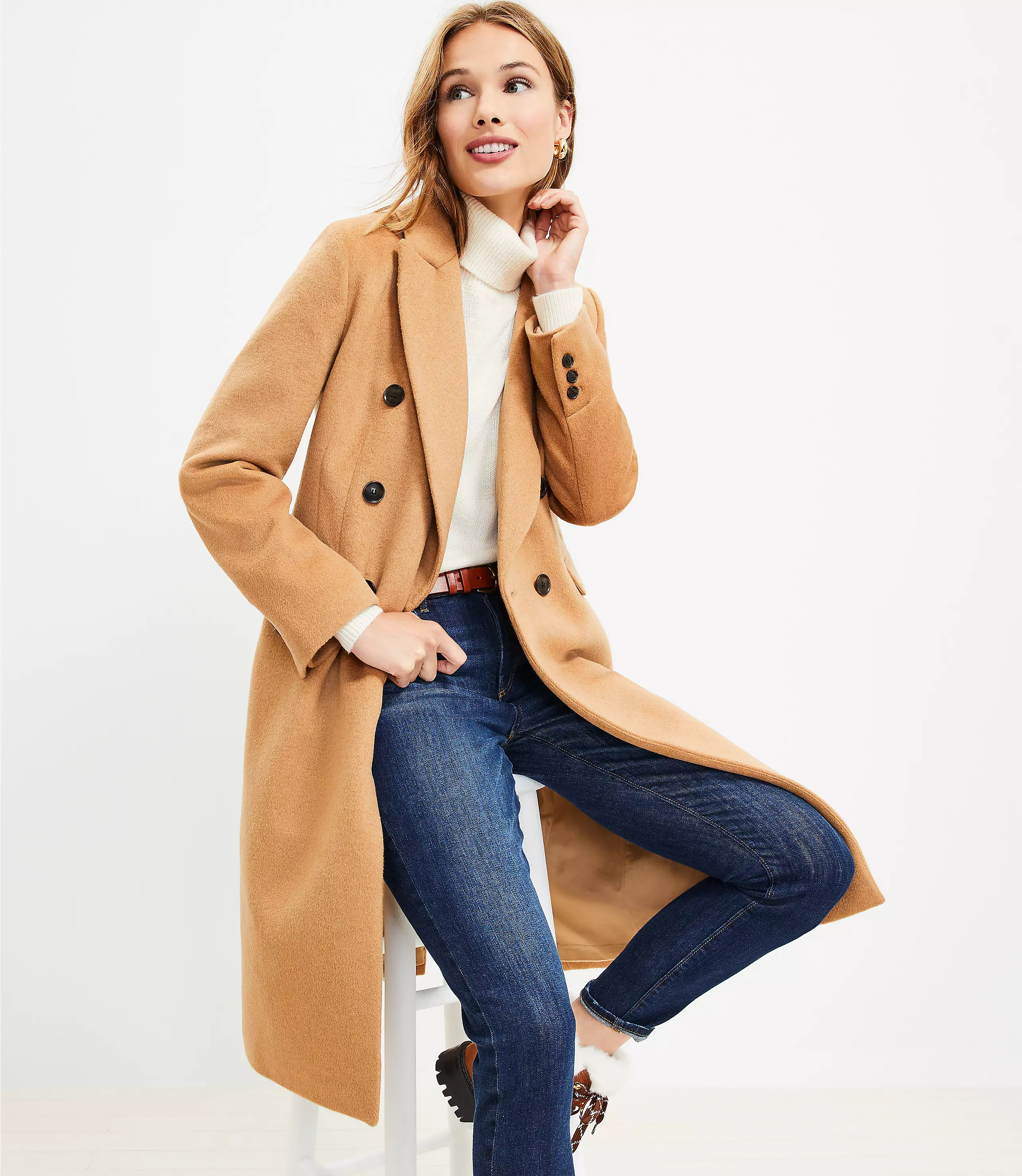 Double Breasted Coat | LOFT