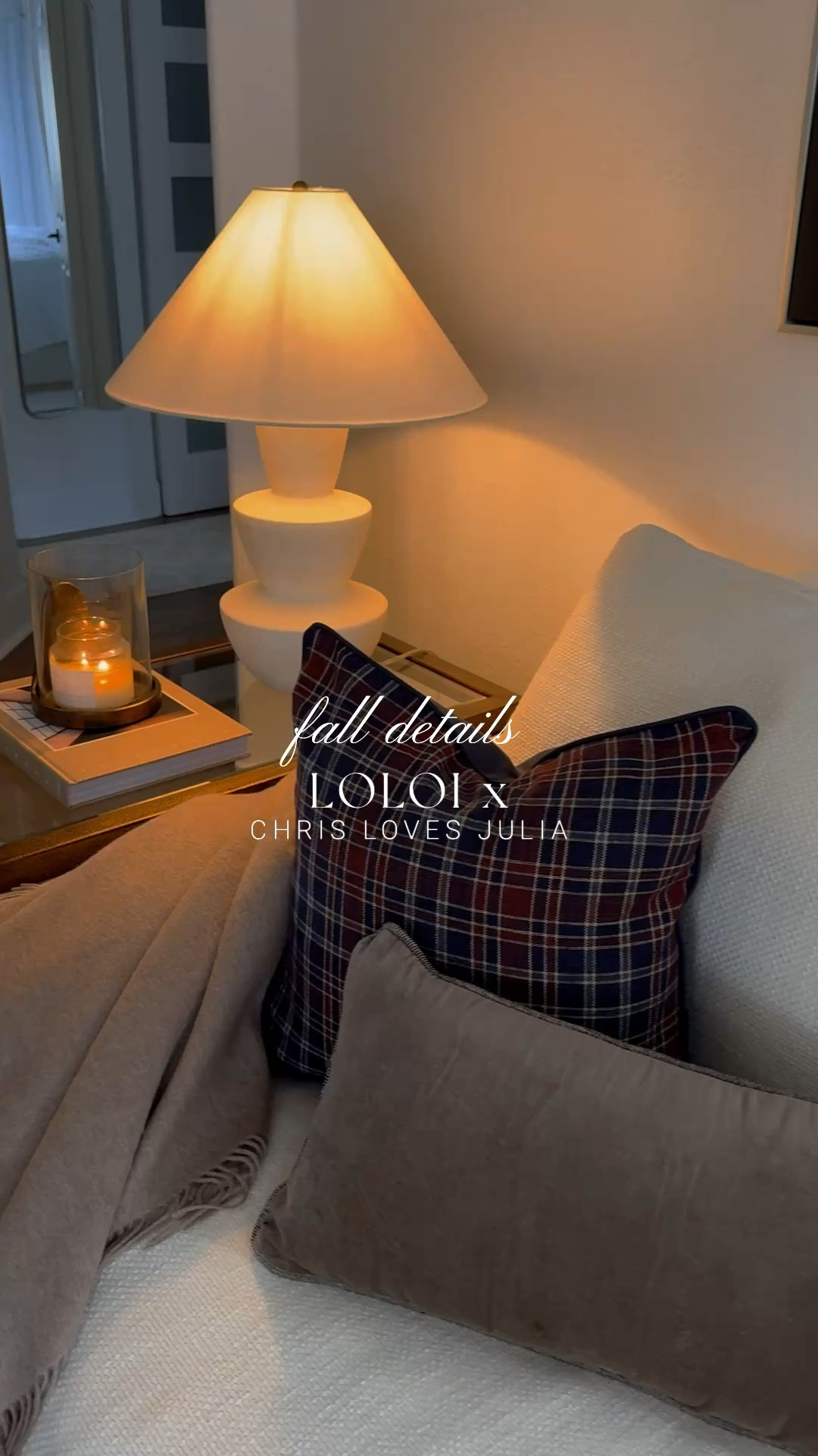 Cozy fall details with Chris loves Julia and Loloi🍂

Neutral runner, plaid pillow, velvet lumbar pillow, fall pillows, neutral rug

#LTKHome #LTKSeasonal