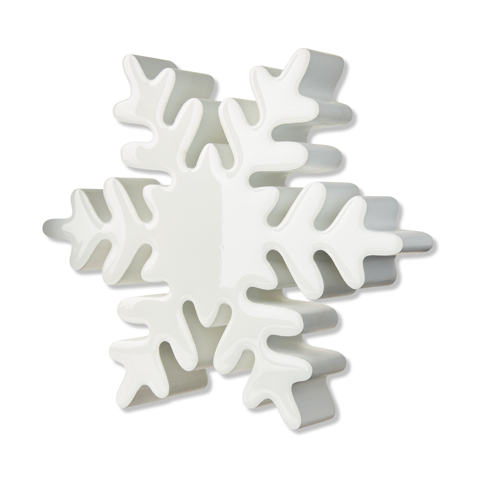 Large Wood Snowflake Christmas Decoration, 8 in x 7 in, White, by Holiday Time - Walmart.com | Walmart (US)