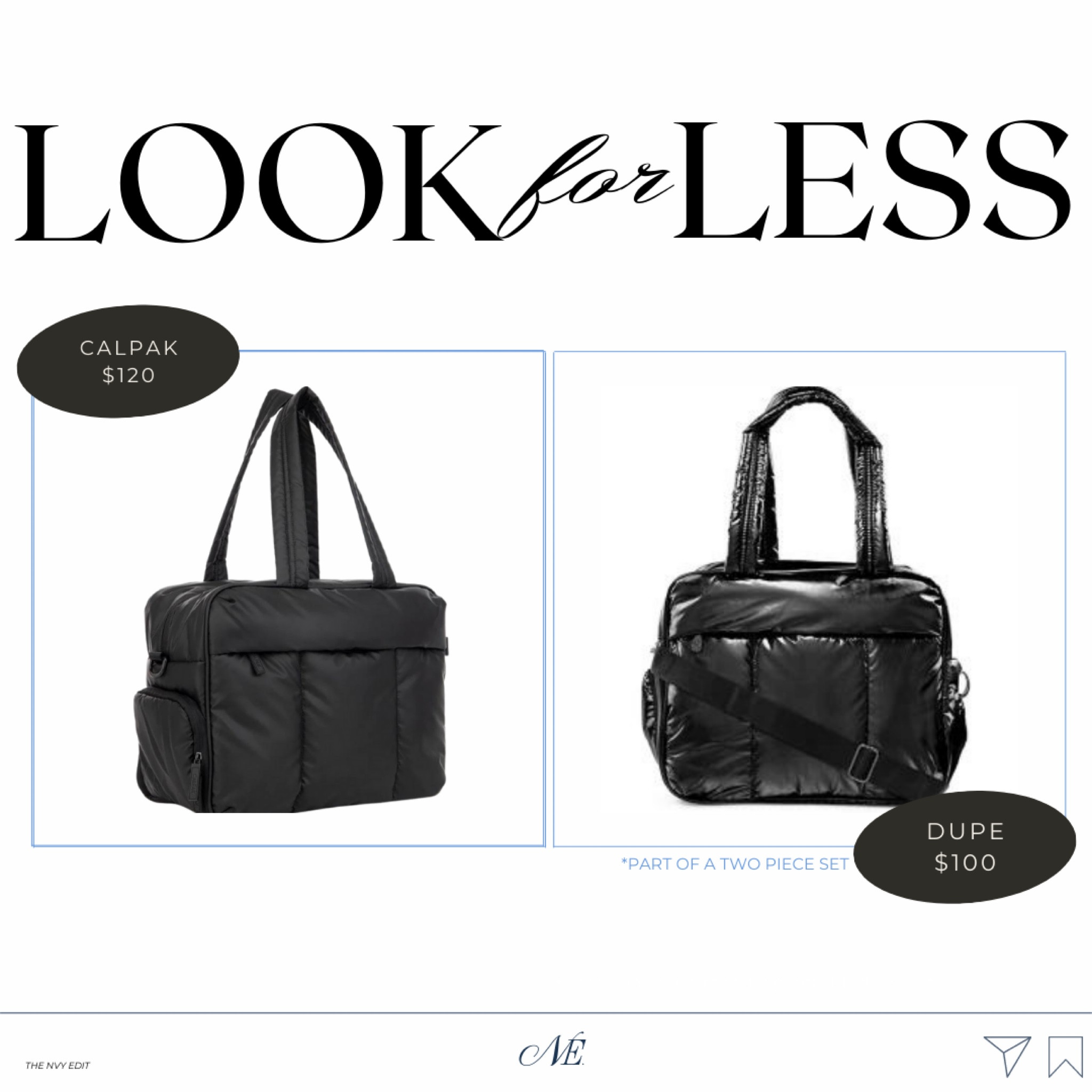 LOOK FOR LESS
CALPAK LUKA DUFFLE BAG
DUPE

#LTKstyletip #LTKunder100 #LTKtravel