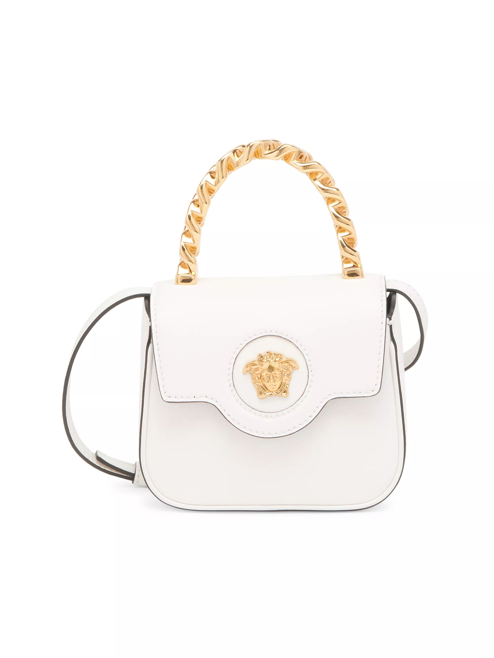 Mini La Medusa Chain Leather Top Handle Bag | Saks Fifth Avenue