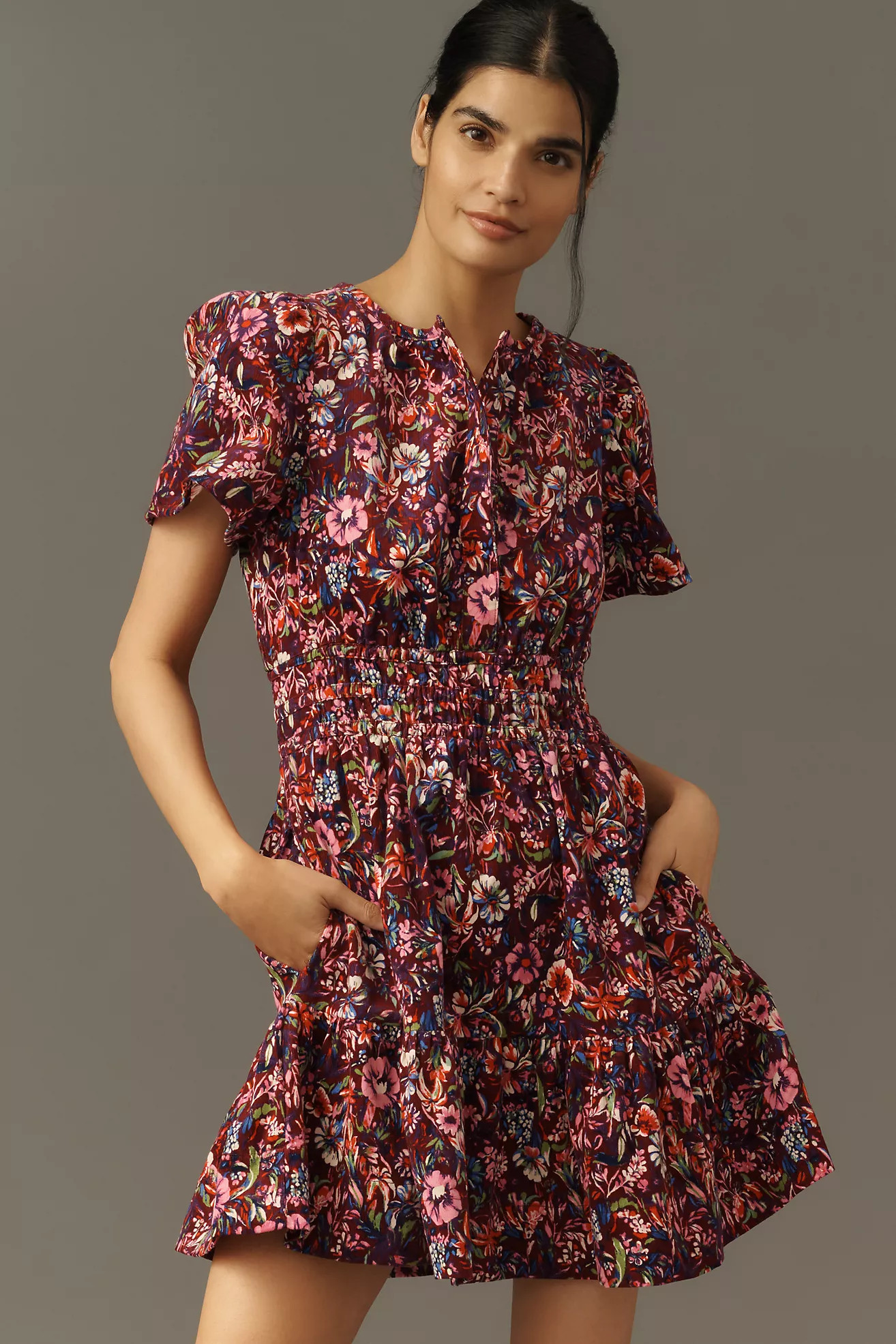 The Somerset Corduroy Mini Dress | Anthropologie (US)