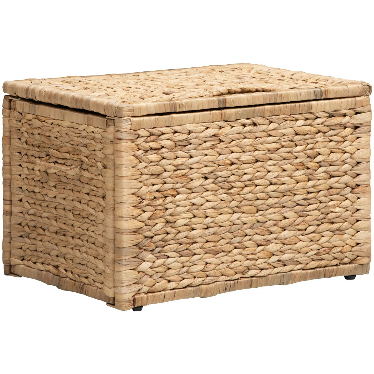 Heavy-duty Water Hyacinth Wicker Storage Trunk with Metal Frame | Wayfair North America