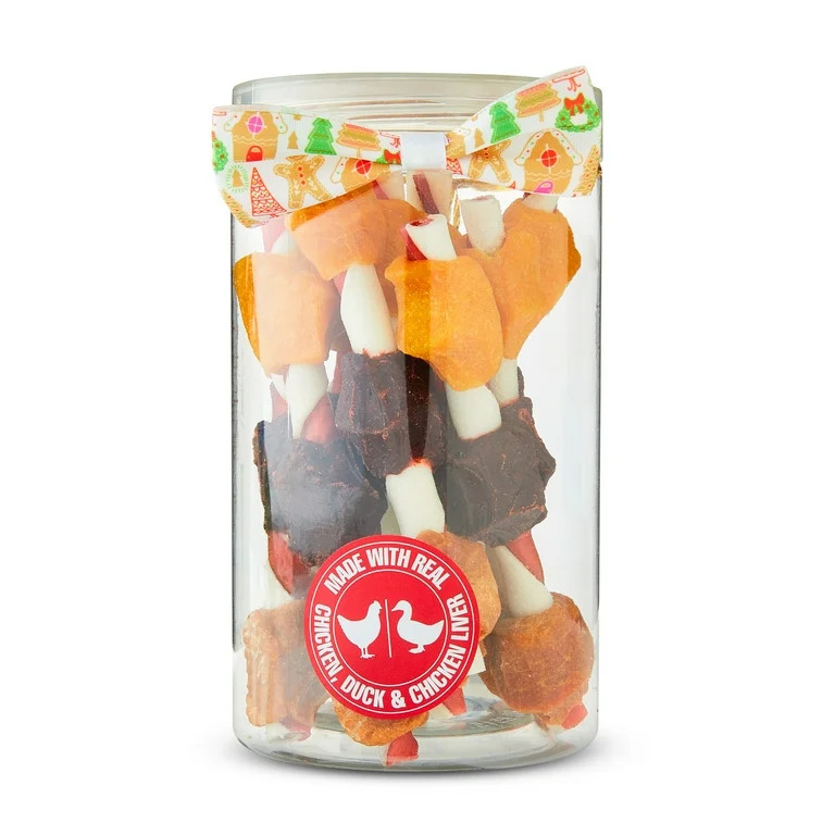 Vibrant Life Rawhide Tri-Flavored Kabobs, Holiday Chews for Dogs, Dry, 8.82 oz, 10 Count | Walmart (US)
