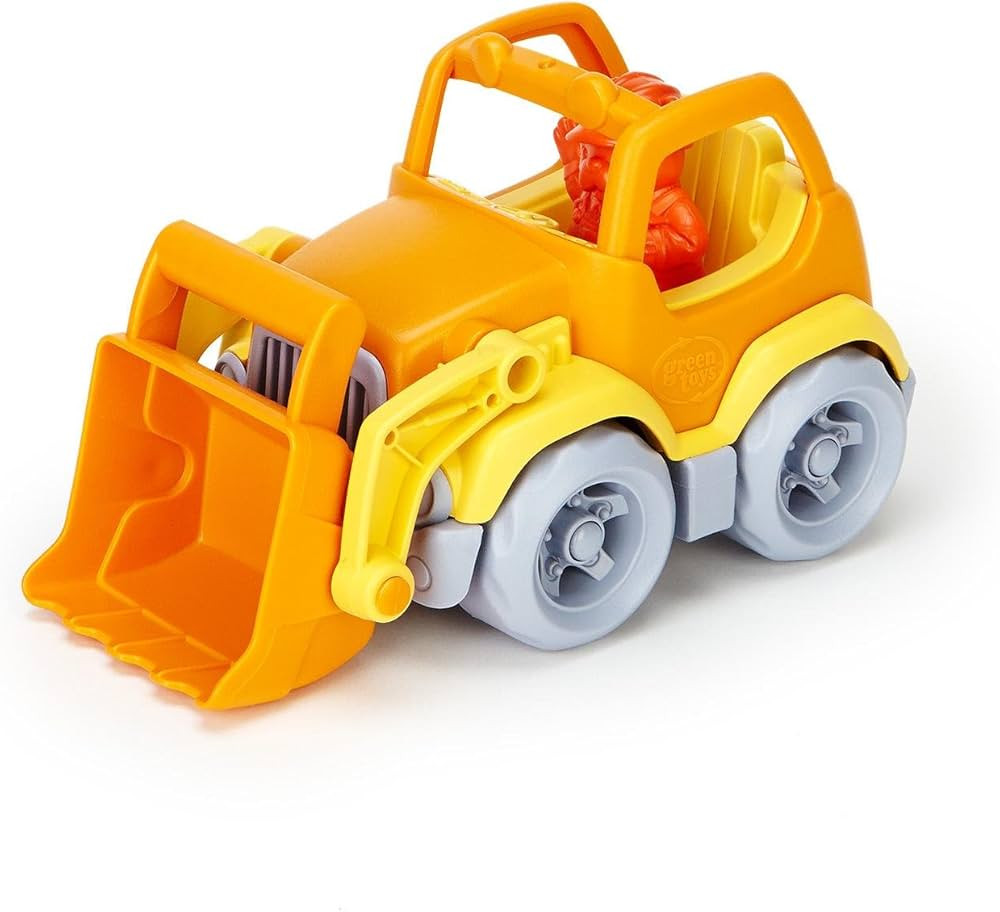Green Toys Scooper Construction Truck, Yellow/Orange | Amazon (US)
