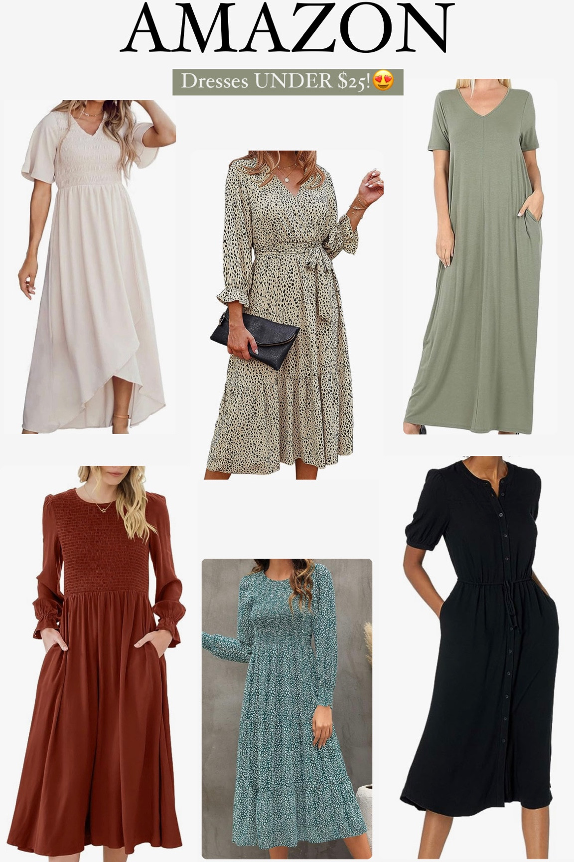 Amazon dresses UNDER $25!! Shop these gorgeous dresses for your fall wardrobe! They come in different patterns & colors!🩷

#LTKunder50 #LTKstyletip #LTKSale