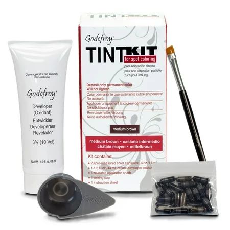 Godefroy Tint Kit, Medium Brown - 20 application kit | Walmart (US)