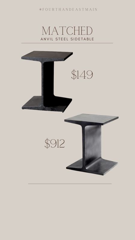 matched // anvil steel side table AMAZING PRICE!

#LTKhome