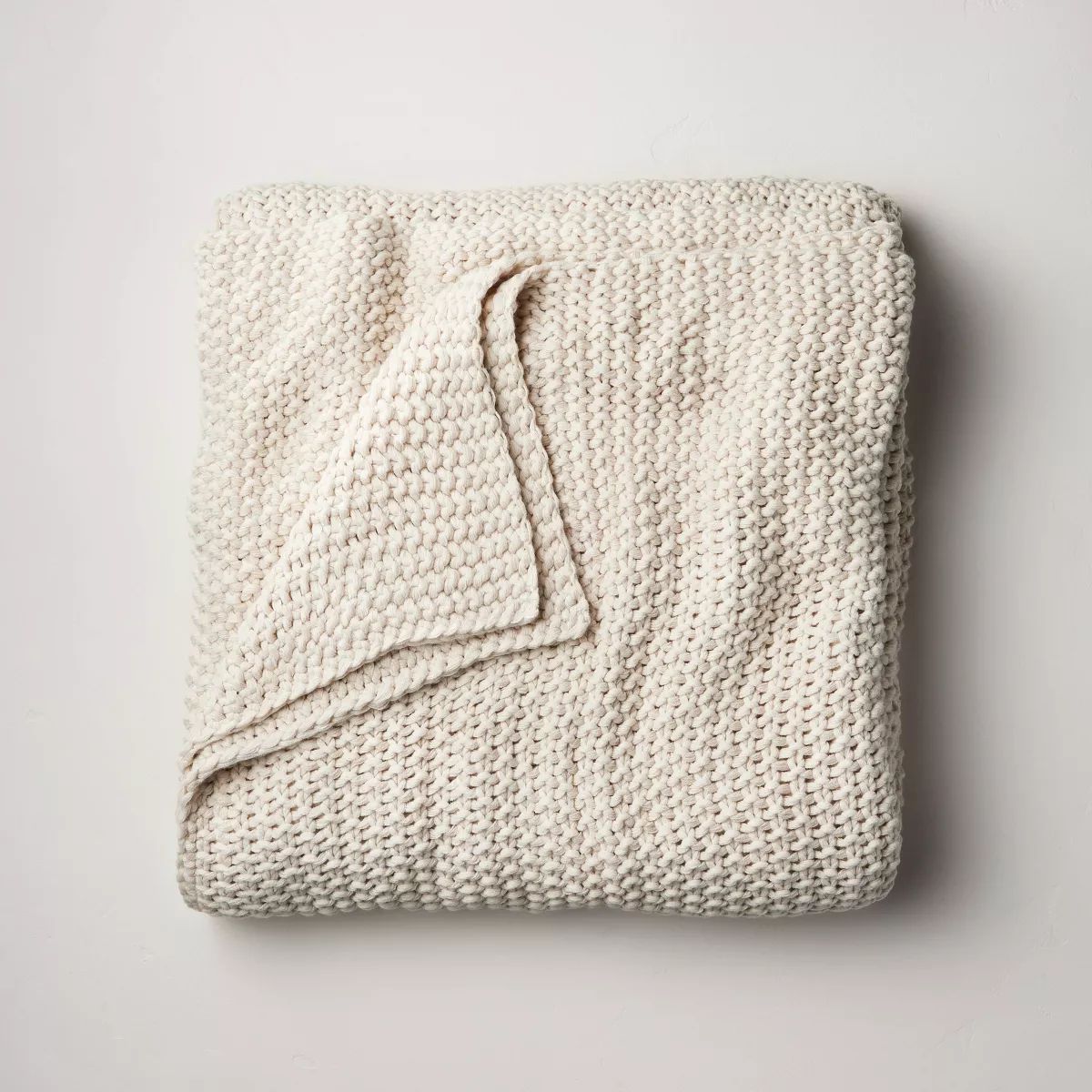 Full/Queen Chunky Knit Bed Blanket Natural - Casaluna™ | Target