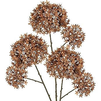 3 Bundles Artificial Fall Flowers Crown Flowers 28” Long Stem Fake Fall Flowers Faux Autumn Bro... | Amazon (US)
