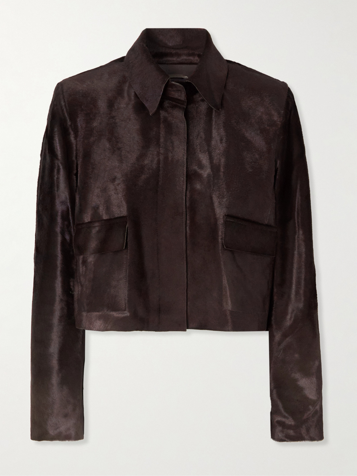 Nour Hammour - Bleeker Cow Hair Jacket - Brown | NET-A-PORTER (US)