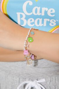 Faux Pearl Care Bears Charm Bracelet | Forever 21 (US)