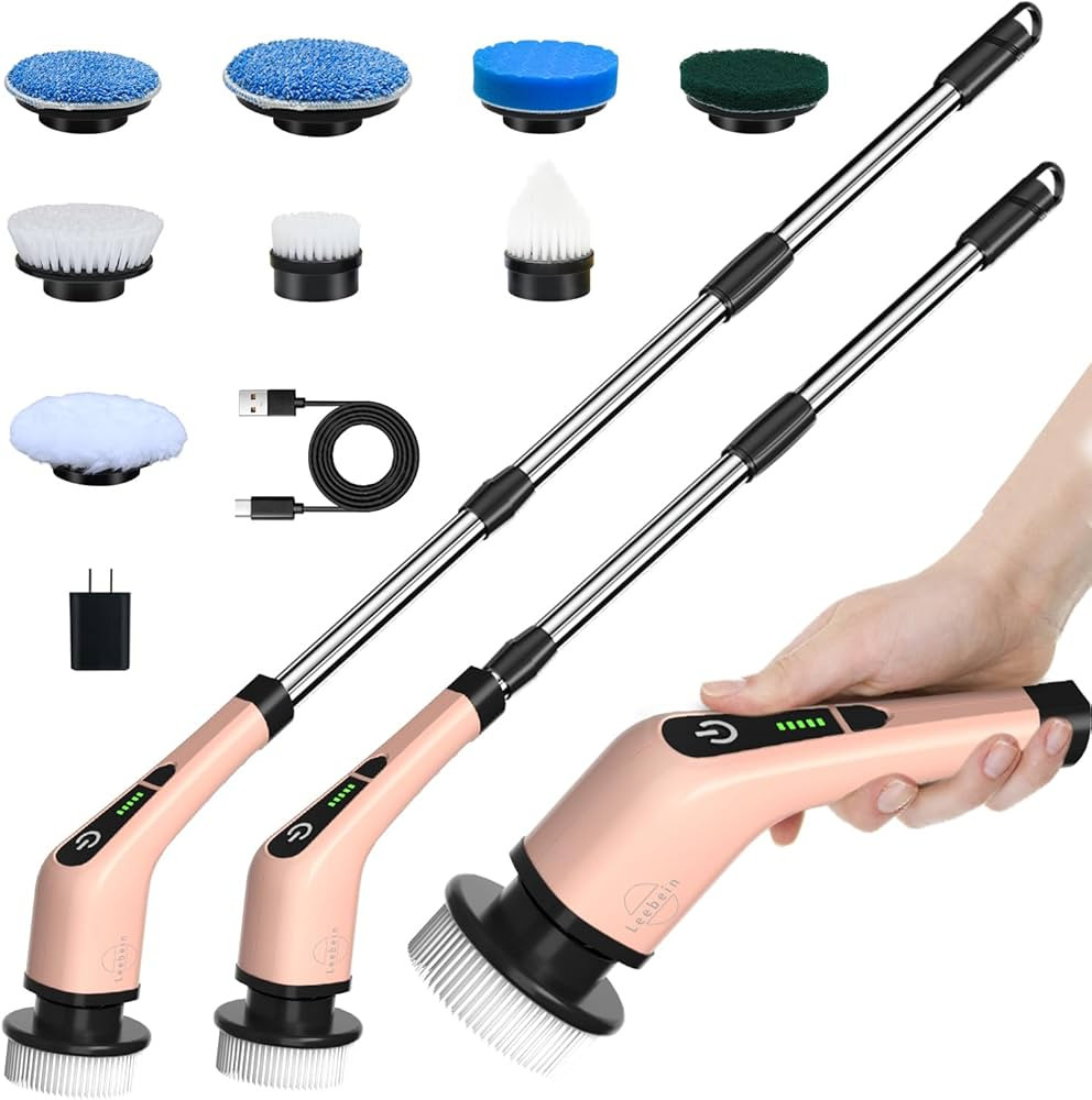 Leebein Electric Spin Scrubber, Cordless Powerful Scrub Brush for Cleaning Bathroom, Kitchen, Sho... | Amazon (US)