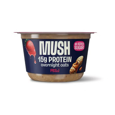 MUSH Peanut Butter & Jelly Gluten Free Overnight Oats - 5.5oz | Target
