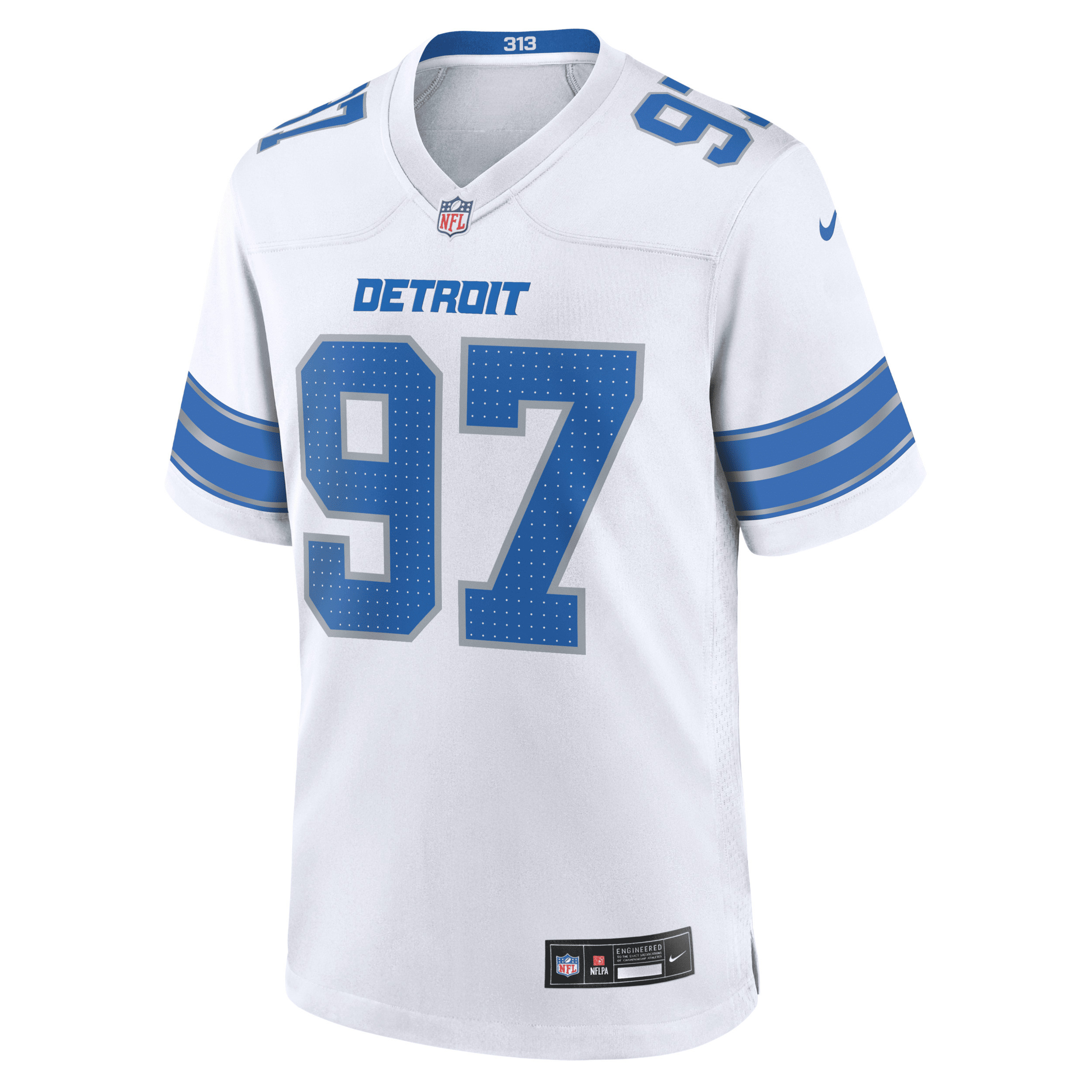 Aidan Hutchinson Detroit Lions Nike Men's NFL Game Football Jersey in White | 67NM0B9P9JF-DE0 | Nike (US)