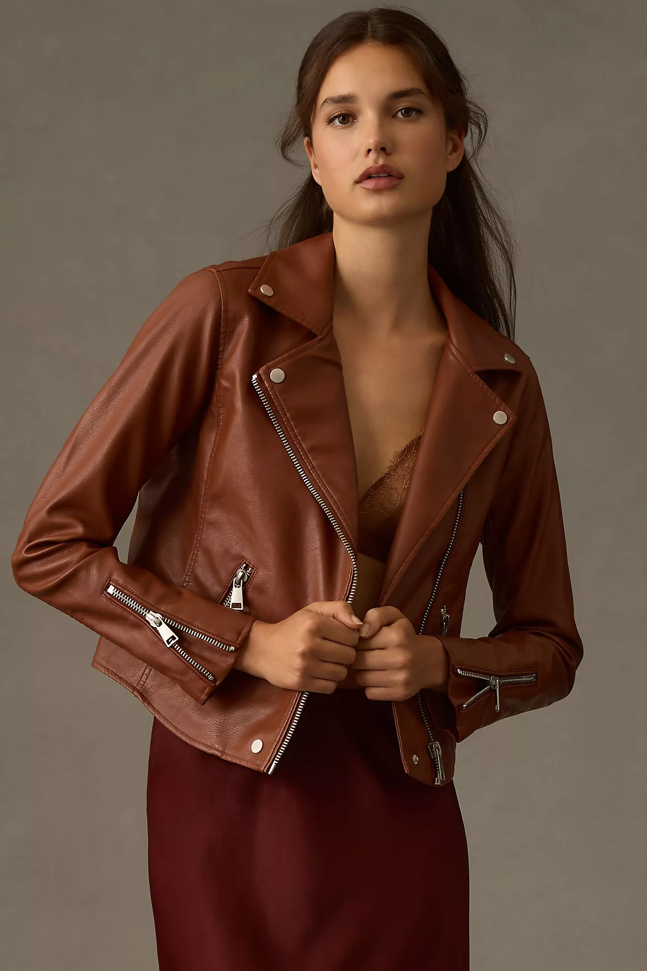 By Anthropologie Faux Leather Moto Jacket | Anthropologie (US)