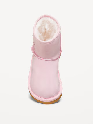 Faux-Suede Glitter Bow Cutout Boots for Toddler Girls | Old Navy (US)