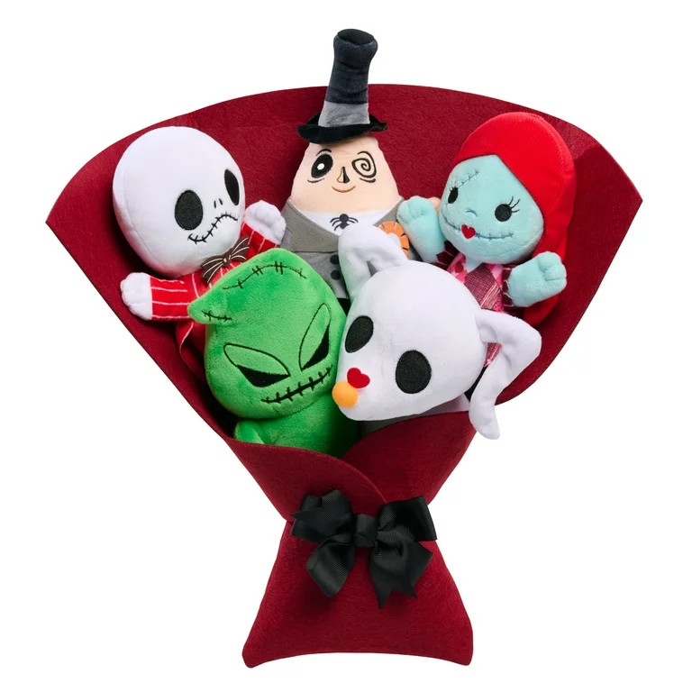 Disney Tim Burton's The Nightmare Before Christmas Valentine 14-inch Large Plush Bouquet - Walmar... | Walmart (US)