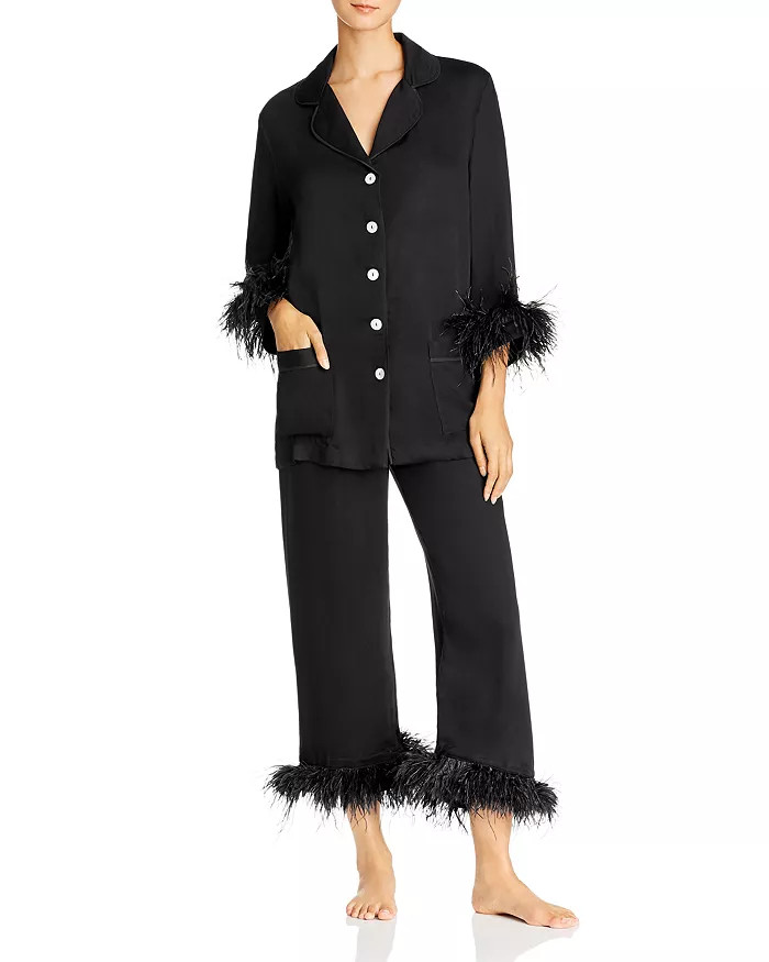 Feather-Trim Pajama Set | Bloomingdale's (US)