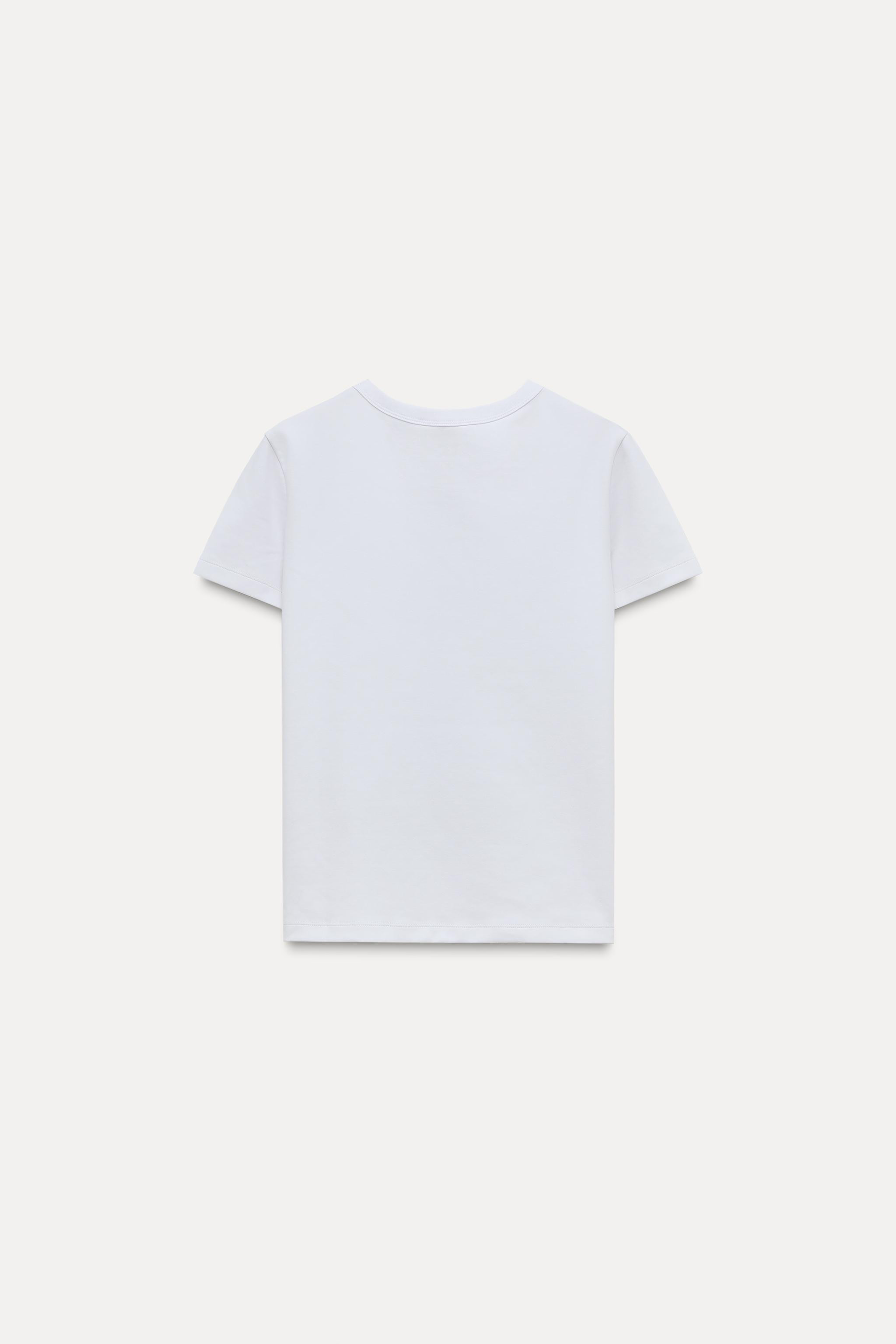INTERLOCK SHORT SLEEVE T-SHIRT | Zara US